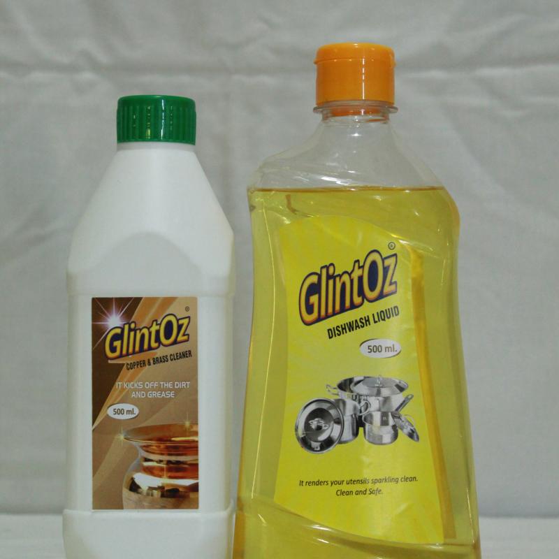 Copper & Brass Cleaner + Dishwash Liquid 500 ml