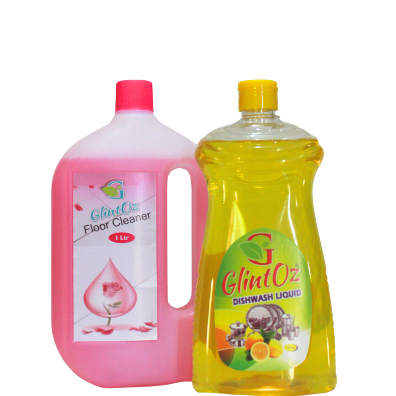 Floor Cleaner - Rose 1L + Dishwash Liquid 1L
